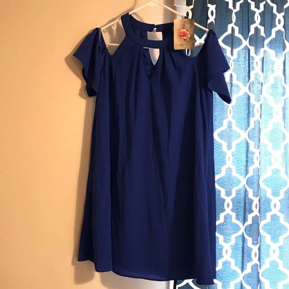New Lily Rose cold shoulder dress